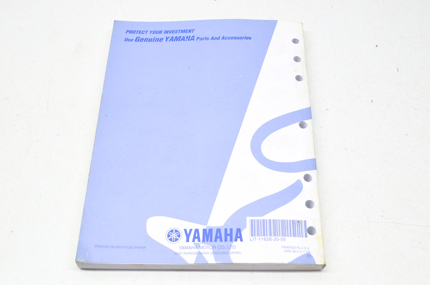 OEM Yamaha LIT-11626-20-55 WR250FW Owner's Service Manual