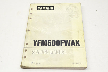 OEM Yamaha Service Manual YFM600FWAK