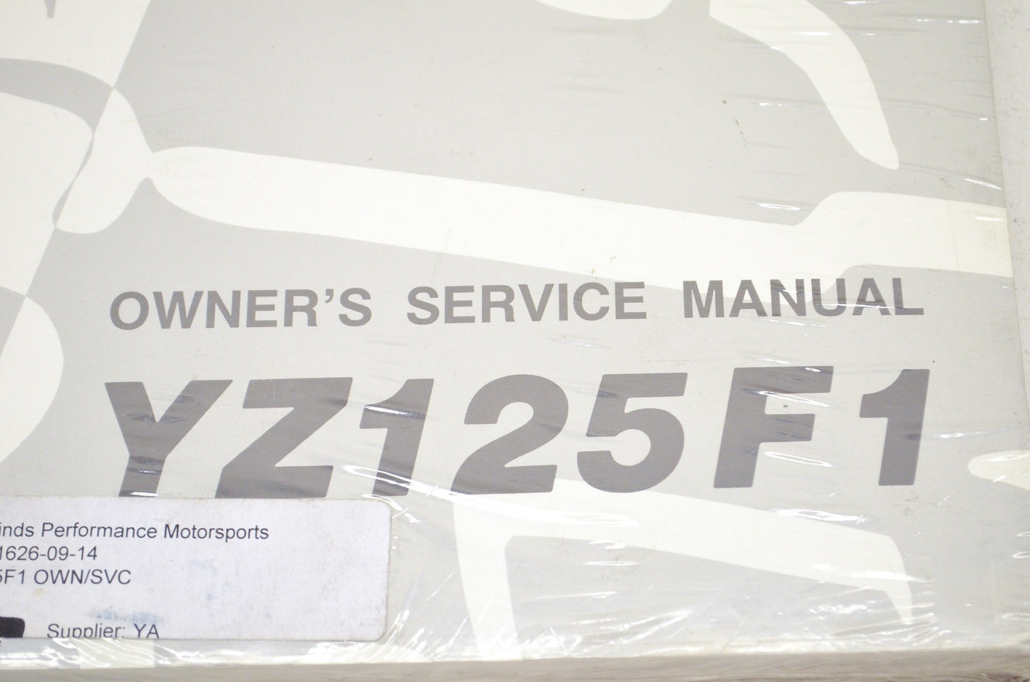 OEM Yamaha LIT-11626-09-14 YZ125F1 Owner's/Service Manual NOS