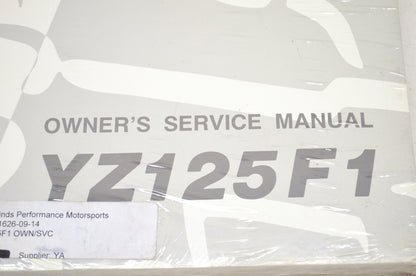 OEM Yamaha LIT-11626-09-14 YZ125F1 Owner's/Service Manual NOS