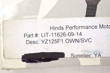 OEM Yamaha LIT-11626-09-14 YZ125F1 Owner's/Service Manual NOS