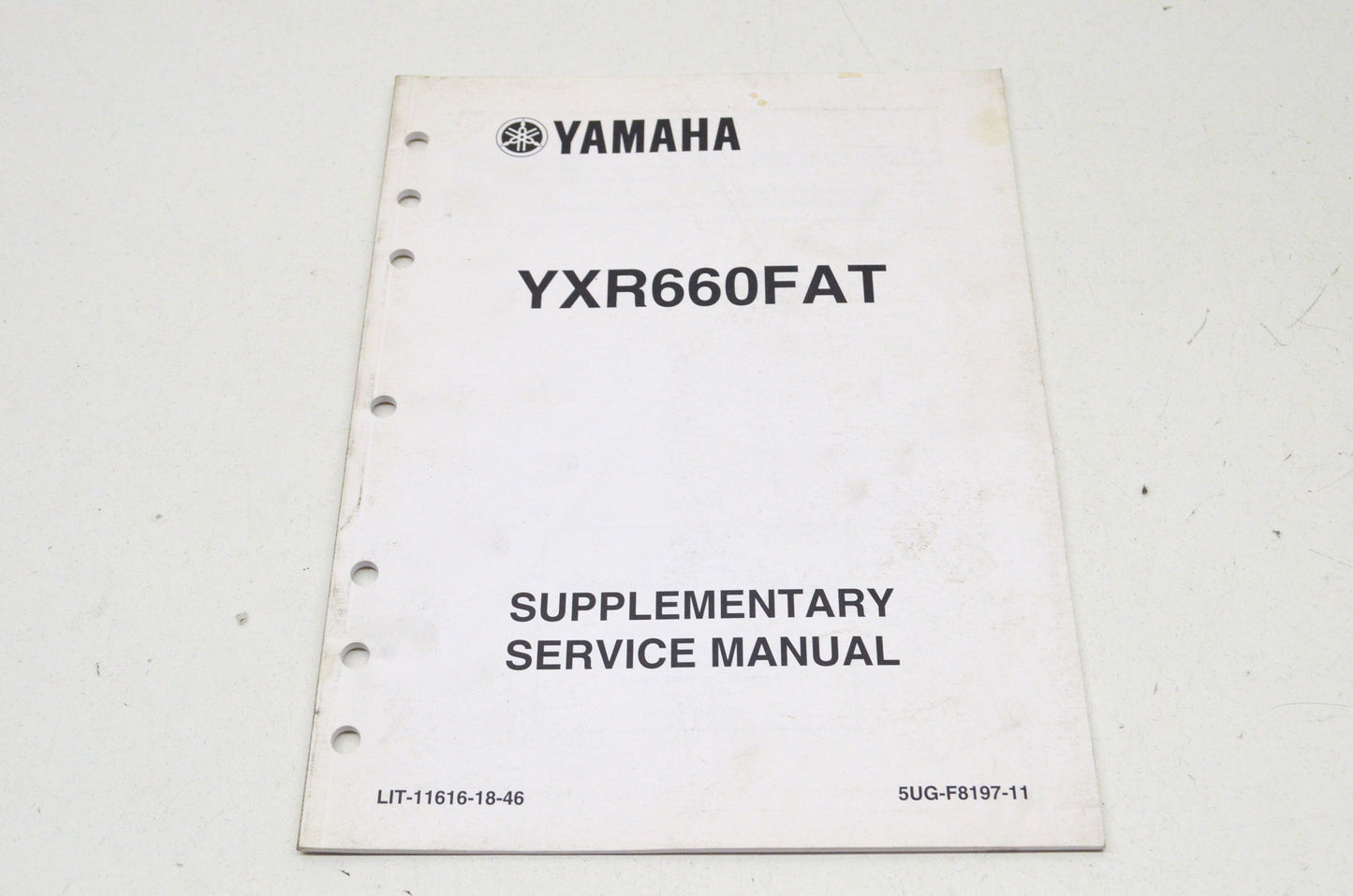 OEM Yamaha LIT-11616-18-46 YXR660FAT Service Manual Supplement