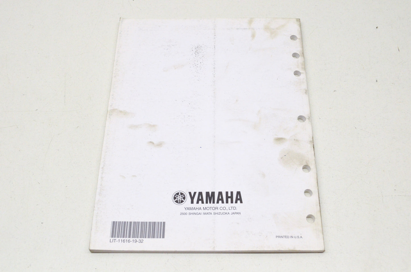 OEM Yamaha LIT-11616-19-32 YFZ450V Service Manual Supplement