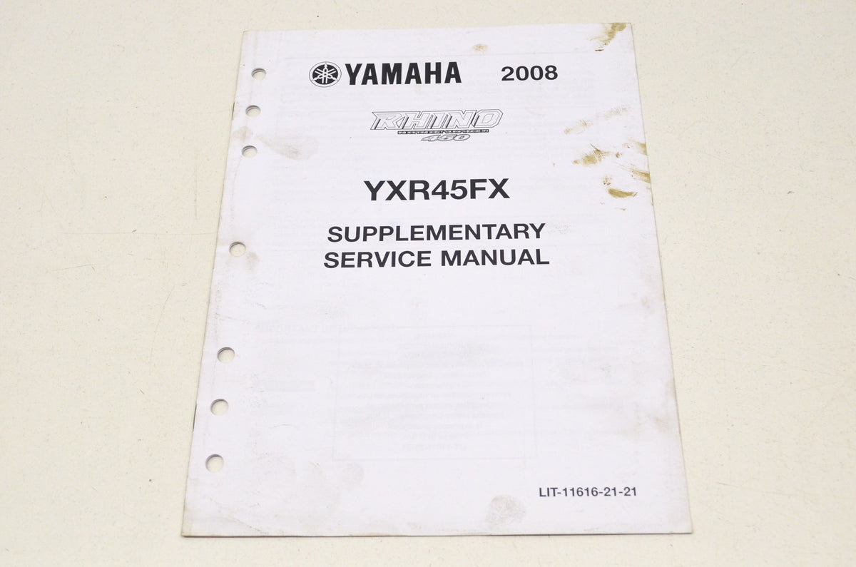 OEM Yamaha LIT-11616-21-21 Service Manual 08 RHINO 450 YXR45FX