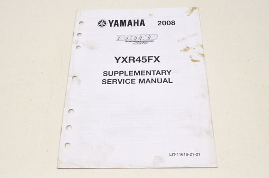 OEM Yamaha LIT-11616-21-21 Service Manual 08 RHINO 450 YXR45FX