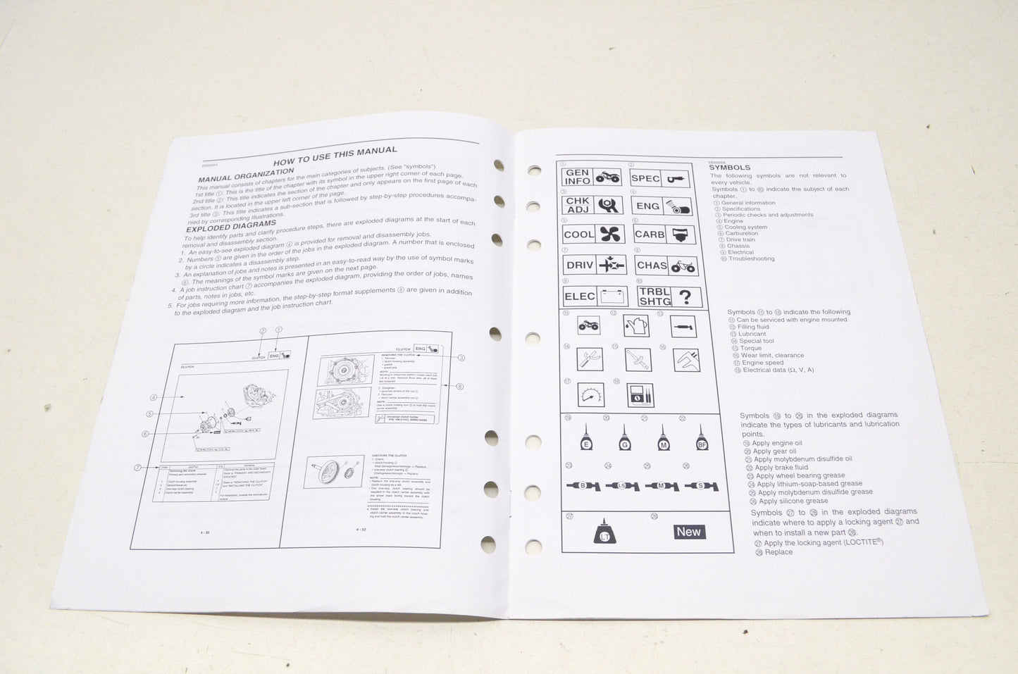 OEM Yamaha LIT-11616-21-21 Service Manual 08 RHINO 450 YXR45FX