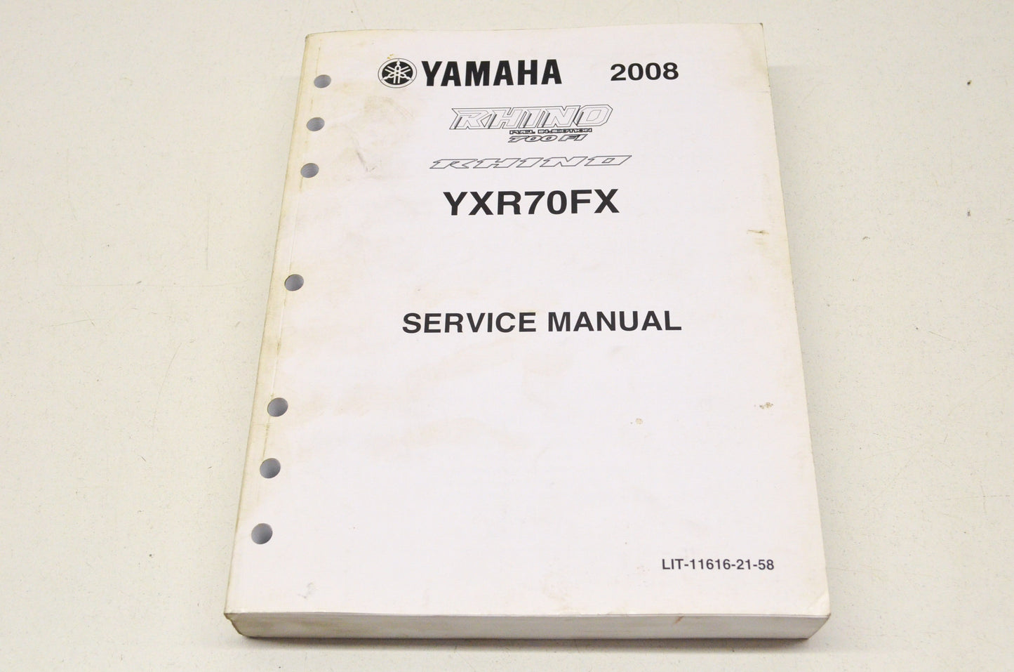 OEM Yamaha LIT-11616-21-58 Service Manual 08 RHINO 700 FI YXR7 NOS
