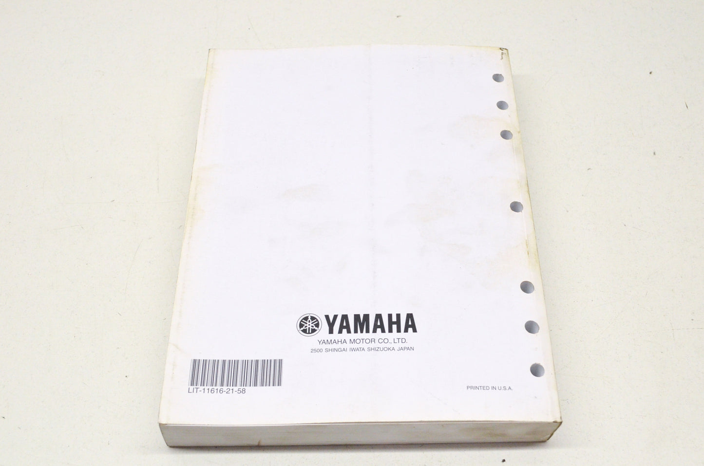 OEM Yamaha LIT-11616-21-58 Service Manual 08 RHINO 700 FI YXR7 NOS