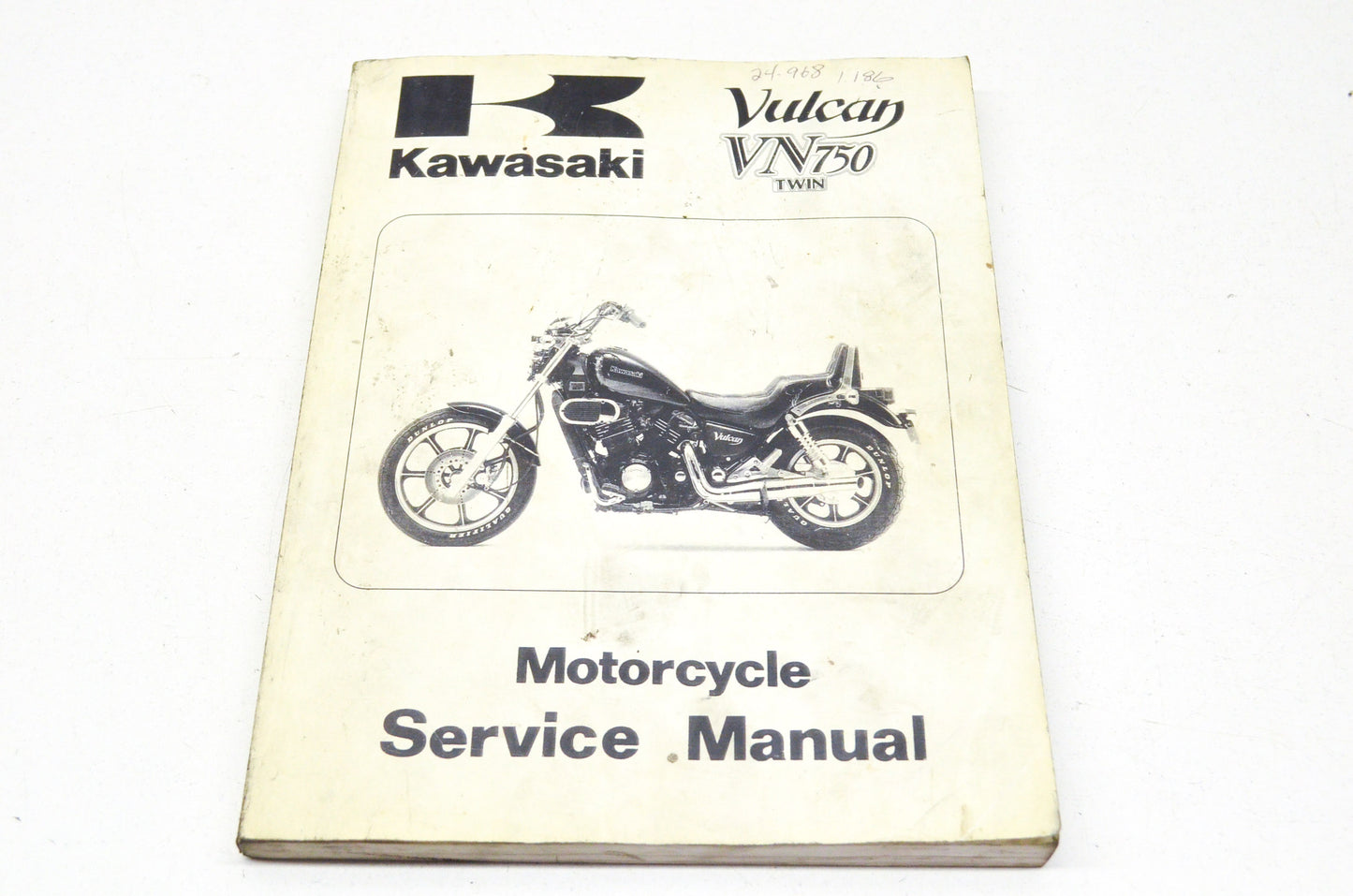 OEM Kawasaki 99924-1054-12 Service Manual VN750A