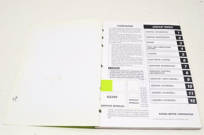 OEM Suzuki 99500-32105-03E GZ250 1999-2010 Service Manual NOS