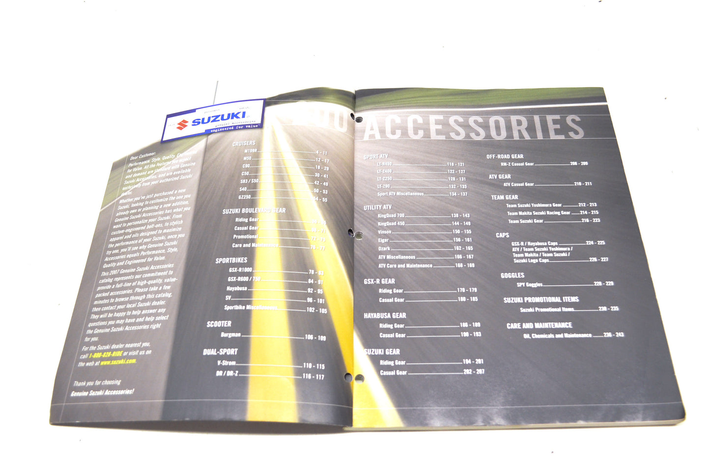 OEM Suzuki 2007 Accessories Catalog
