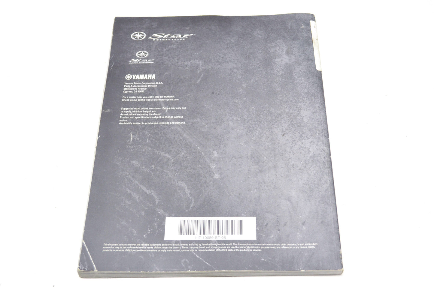 OEM Yamaha LIT-10080-ST-08 Manual 09 STAR ACC /APP CAT