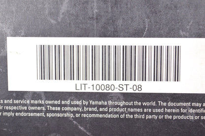 OEM Yamaha LIT-10080-ST-08 Manual 09 STAR ACC /APP CAT