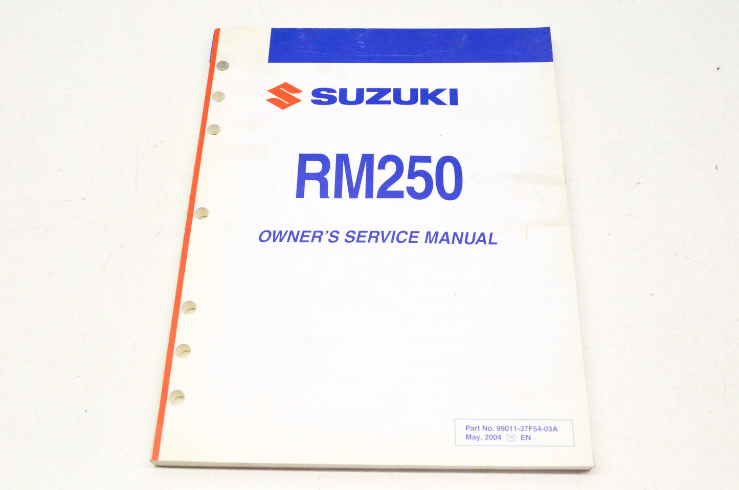 OEM Suzuki 99011-37F54-03A Owner's & Service Manual RM250K5 20 NOS