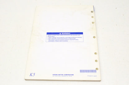OEM Suzuki 99011-37F54-03A Owner's & Service Manual RM250K5 20 NOS