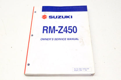 OEM Suzuki 99011-35G51-03A Owner's & Service Manual RM-Z450K6