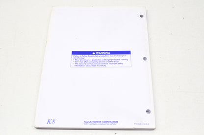 OEM Suzuki 99011-02B83-03A Owner's & Service Manual RM85/LK8 NOS