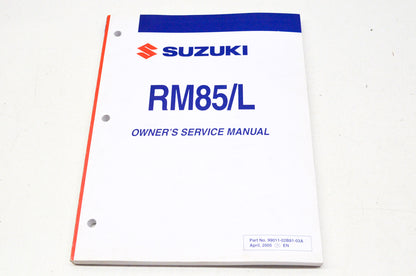 OEM Suzuki 99011-02B81-03A Owner's & Service Manual RM85/LK6 NOS