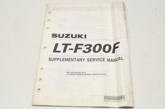 OEM Suzuki 99501-42200-01E Supplementary Service Manual LT-F300F