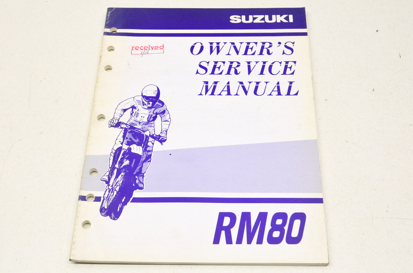 OEM Suzuki 99011-02B76-03A Owner's & Service Manual RM80K1 200
