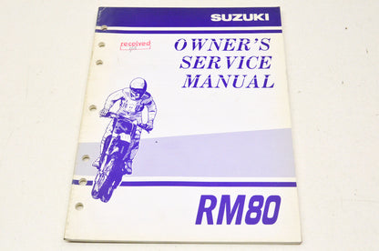 OEM Suzuki 99011-02B76-03A Owner's & Service Manual RM80K1 200