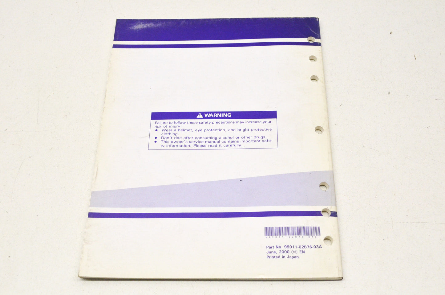 OEM Suzuki 99011-02B76-03A Owner's & Service Manual RM80K1 200