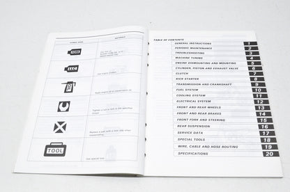 OEM Suzuki 99011-02B76-03A Owner's & Service Manual RM80K1 200
