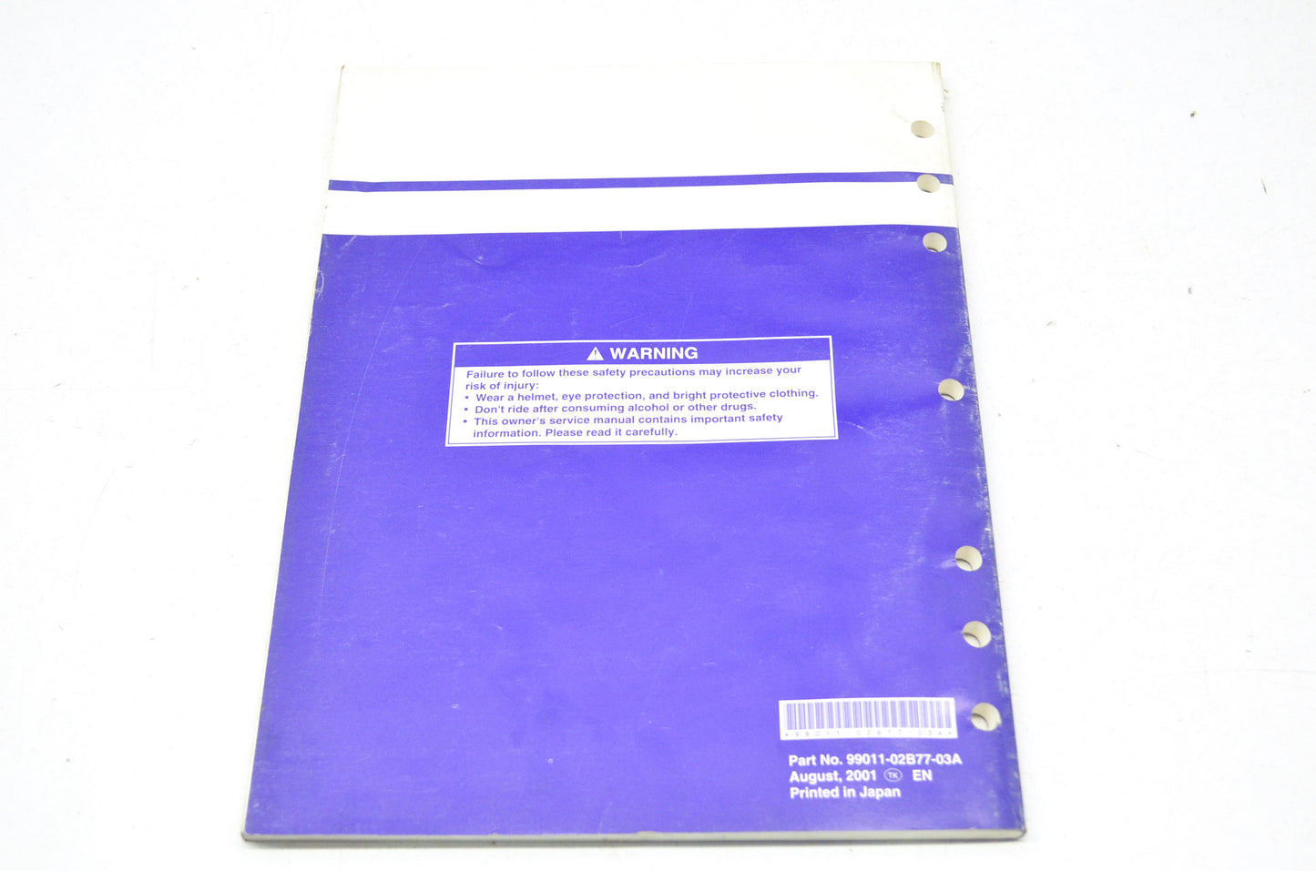 OEM Suzuki 99011-02B77-03A Owner's & Service Manual RM85K2 200