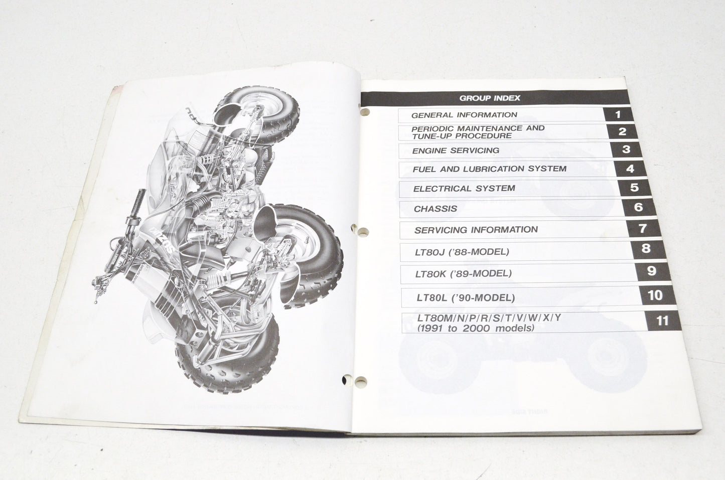 OEM Suzuki 99500-20190-01E Service Manual LT80 1987-2006