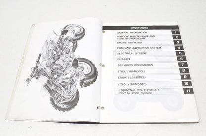 OEM Suzuki 99500-20190-01E Service Manual LT80 1987-2006