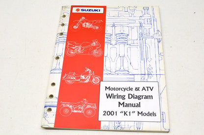 OEM Suzuki 99923-54001 Wiring Diagram Manual 2001 'K1' Models