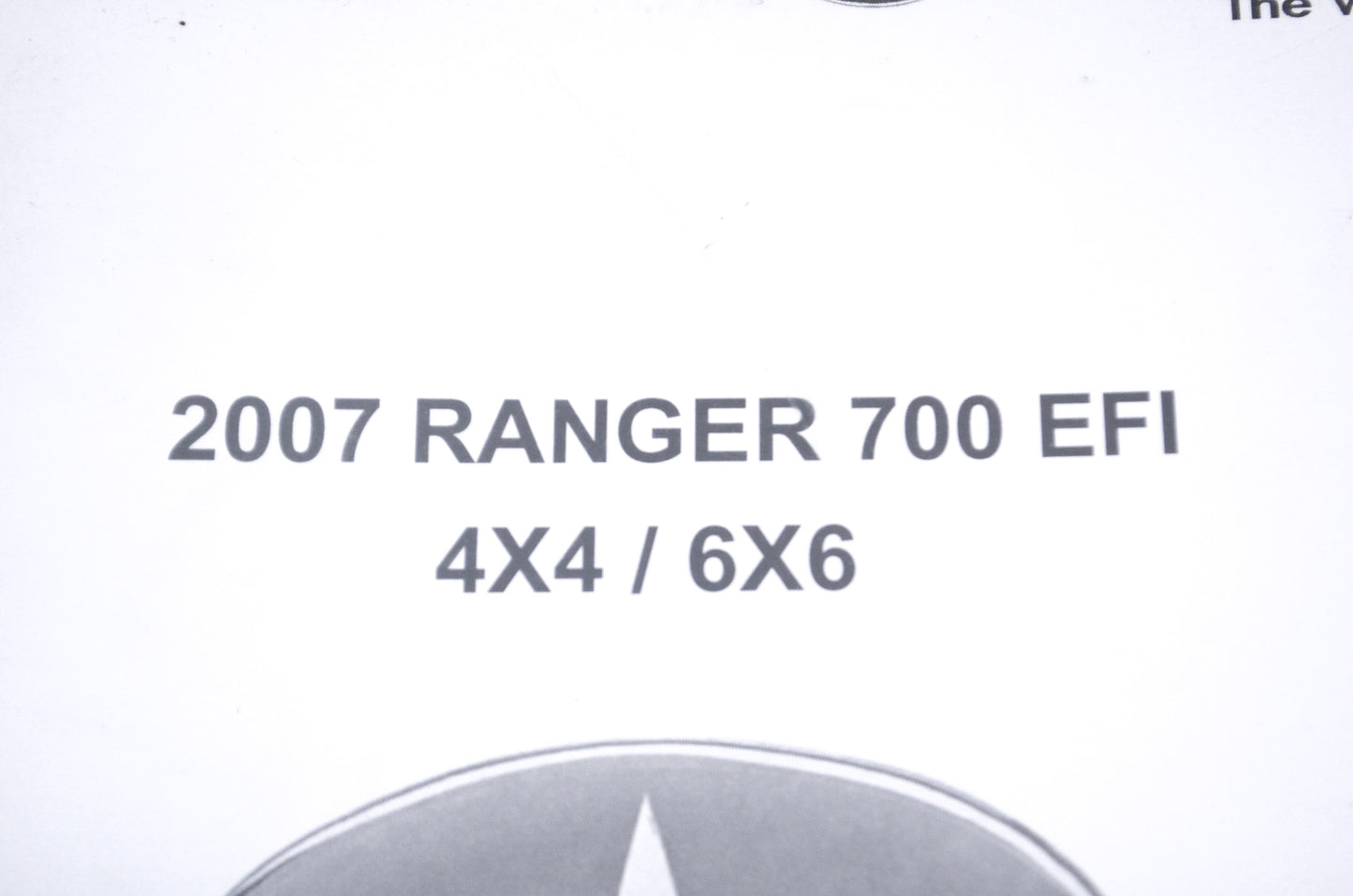 OEM Polaris 9920852 Service Manual 07 Ranger 700/EFI NOS