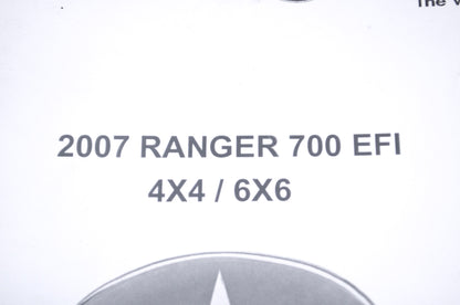 OEM Polaris 9920852 Service Manual 07 Ranger 700/EFI NOS