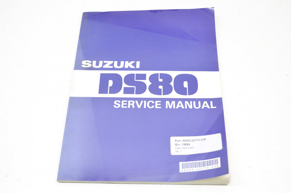 OEM Suzuki 99500-20173-03E Service Manual 1981-2000 DS80