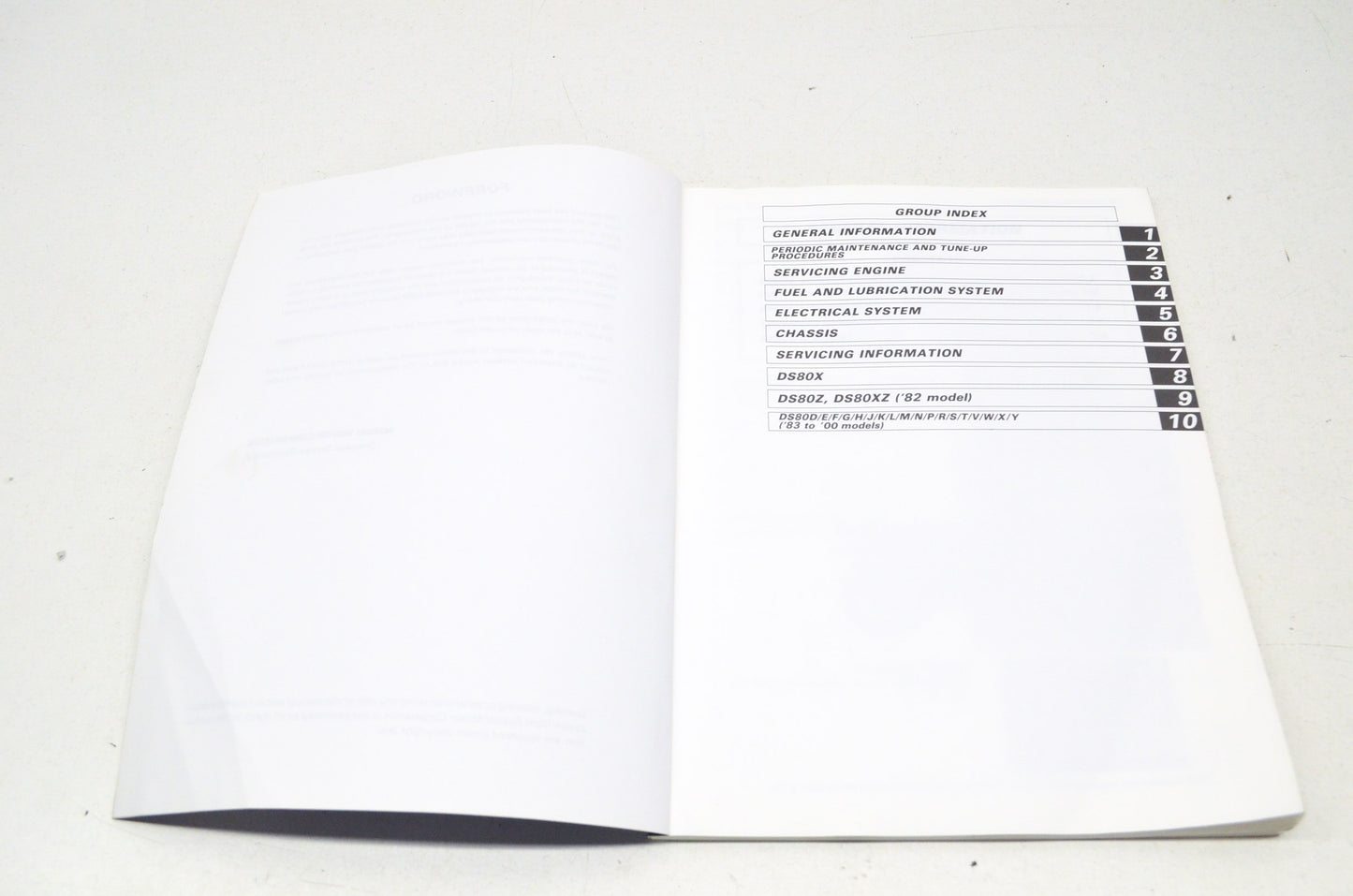 OEM Suzuki 99500-20173-03E Service Manual 1981-2000 DS80
