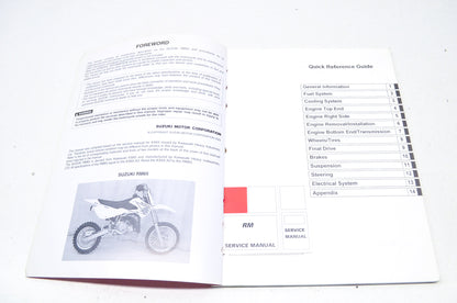 OEM Suzuki 99500-20220-01E Service Manual RM65 2003-04