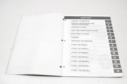 OEM Suzuki 99500-20126-03E Service Manual LT50 1984-2005