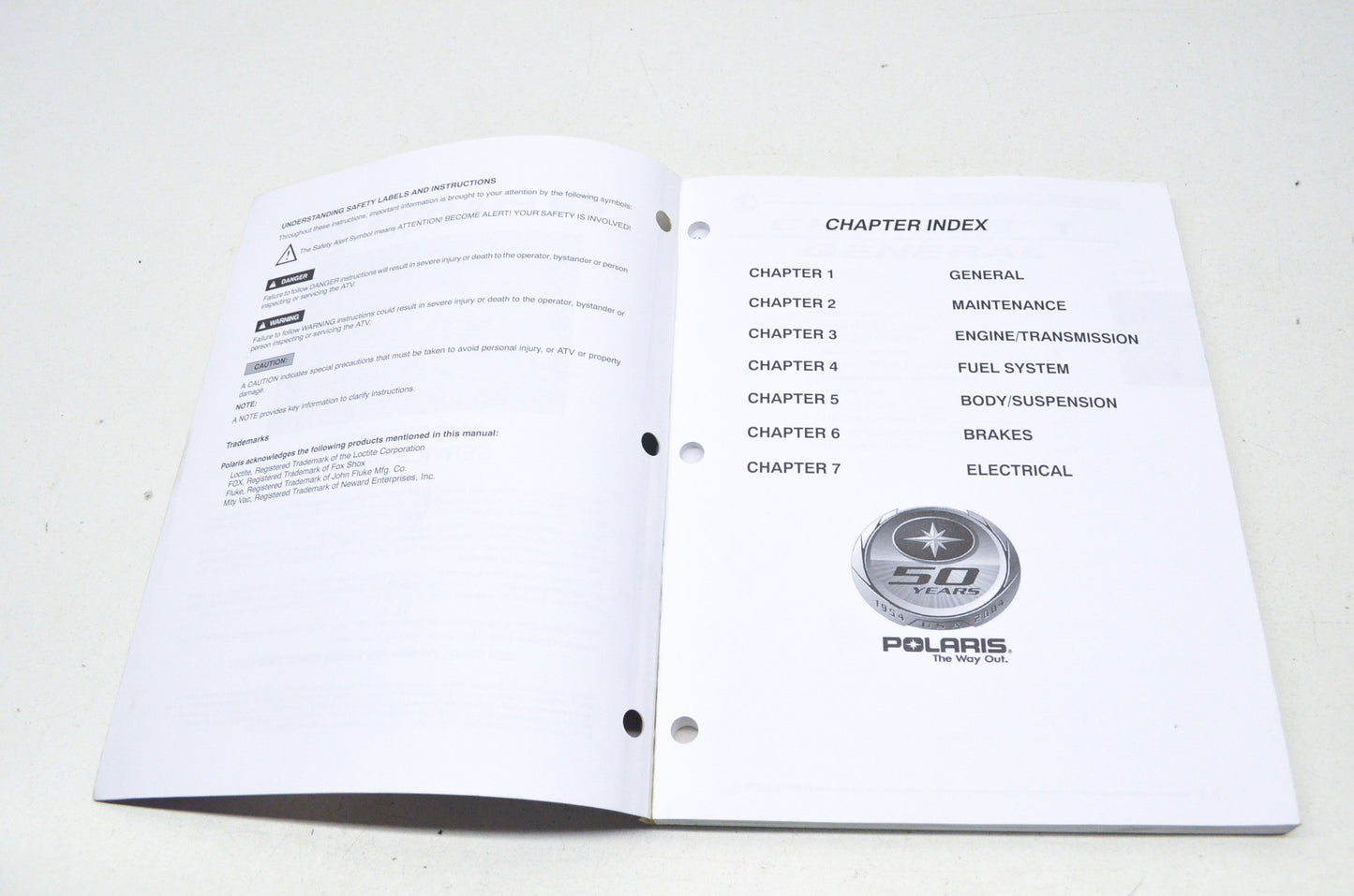 OEM Polaris 9919514 Service Manual 05 Predator 500