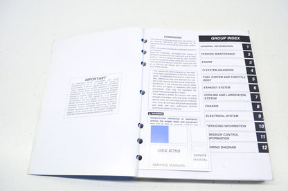 OEM Suzuki 99500-37120-03E Service Manual GSX-R750 20