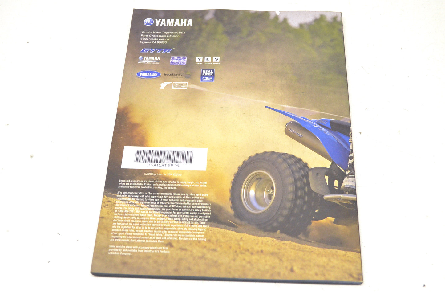 OEM Yamaha LIT-ATCAT-SP-06 Sport ATV Accessories & Apparel NOS