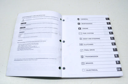 OEM Polaris 9920673 Service Manual 06 Ranger 500 EFI 4X4