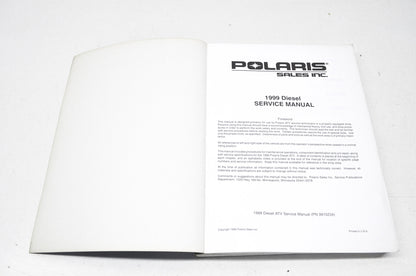 OEM Polaris 9915234 Service Manual 99 DIESEL,ATV NOS