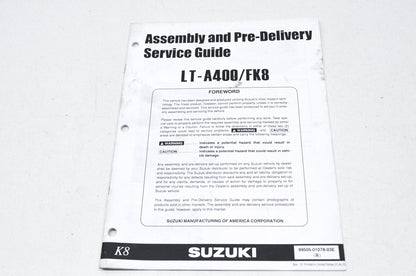 OEM Suzuki 99505-01078-03E Assembly and Pre-Delivery Service Guide LT-A400/FK8