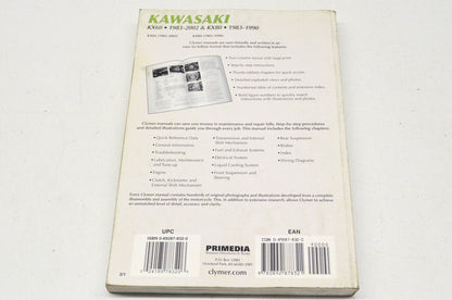 Clymer Kawasaki KX60 83-02, KX80 83-90 Service Repair & Maintenance Manual