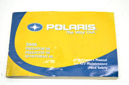 OEM Polaris 9920229 Owner's Manual 06 Sportsman 90/PRED 50/90