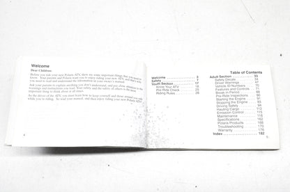 OEM Polaris 9920229 Owner's Manual 06 Sportsman 90/PRED 50/90