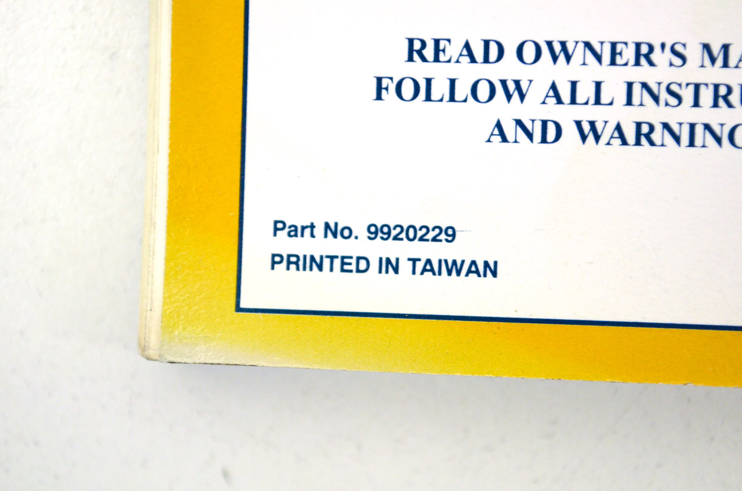 OEM Polaris 9920229 Owner's Manual 06 Sportsman 90/PRED 50/90