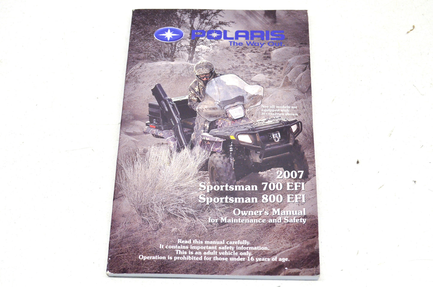 OEM Polaris 9920374 Owner's Manual 07 Sportsman 700/800 EFI NOS