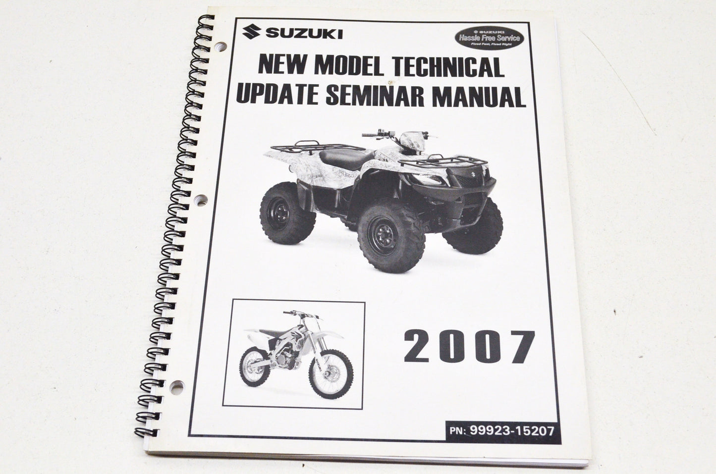 OEM Suzuki 99923-15207 Model Technical Update Seminar 07 Manual