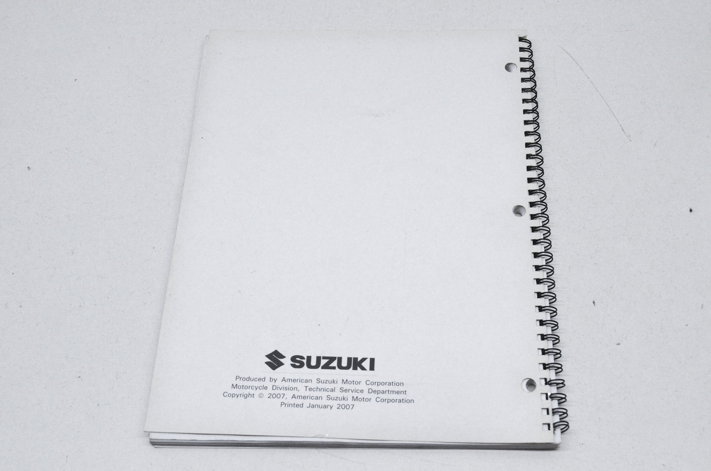 OEM Suzuki 99923-15207 Model Technical Update Seminar 07 Manual